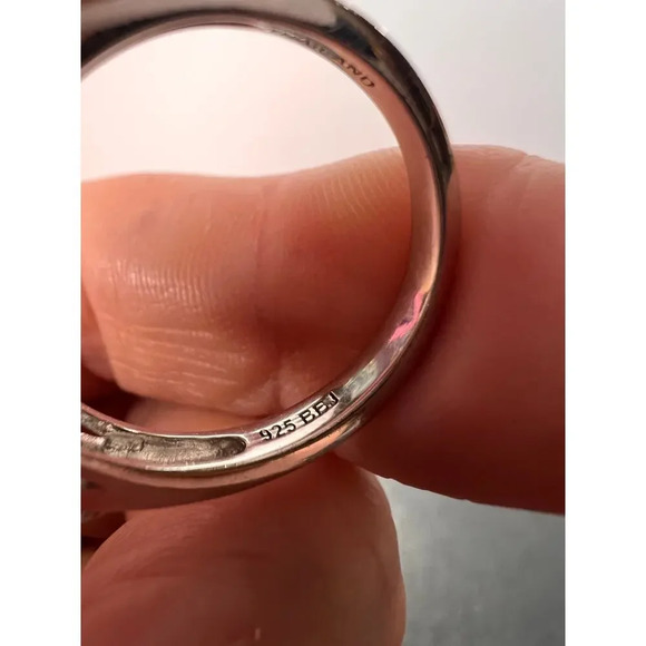 Yellow Beryl and Zircon Sterling Silver Bypass Ring size 9 - Picture 5 of 9